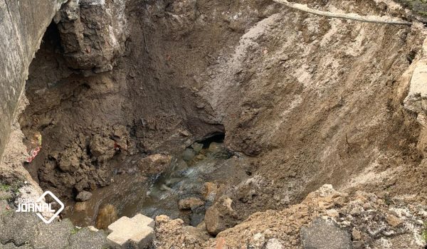 Penafiel | Chuva intensa provocou cratera