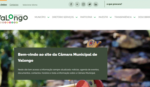 Site municipal de Valongo distinguido com Selo Ouro de Acessibilidade Digital