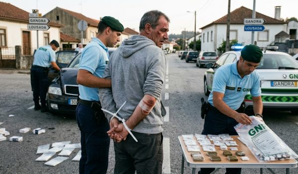 Homem sofre acidente grave em Lousada e acaba detido por tráfico de droga
