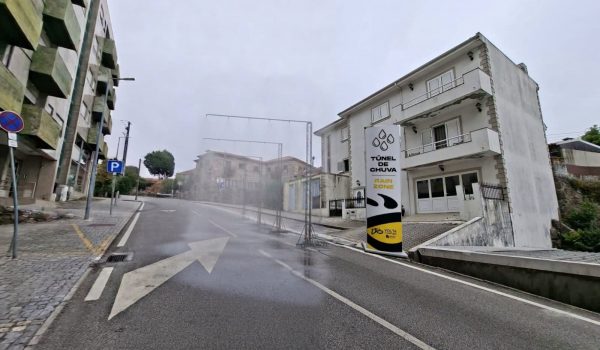 Lordelo instala “Túnel de Chuva” na Avenida do Entroncamento para acolher a Volta a Portugal este domingo