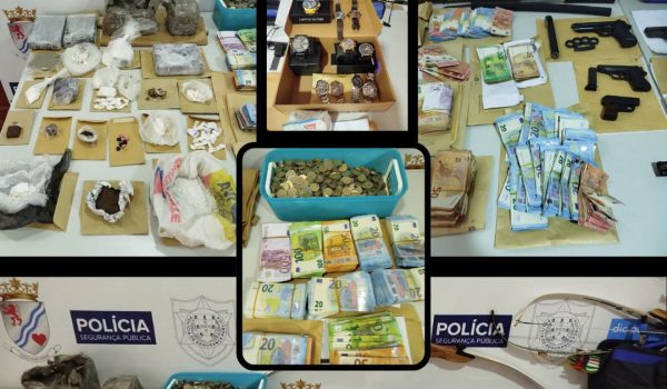 PSP apreende 340 mil euros e 24 mil doses de droga em megaoperação com 15 detidos no Grande Porto